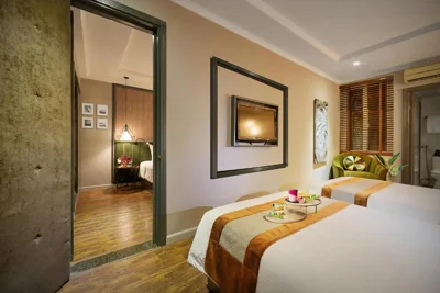 家庭连通房 — Hanoi Center Silk Hotel & Travel